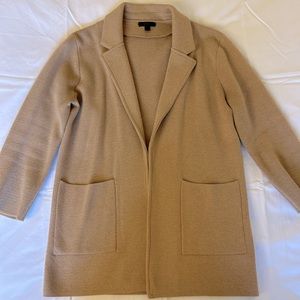 Jcrew tan sweater blazer